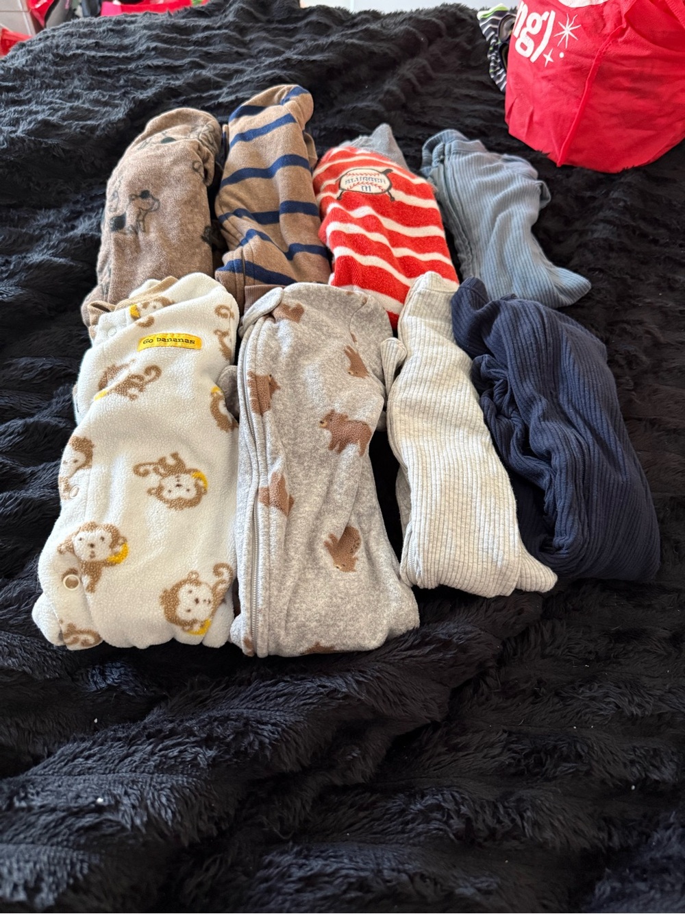 Carter's Assorted Cozy Kids Bottoms - Gray, Cream, Navy, Red